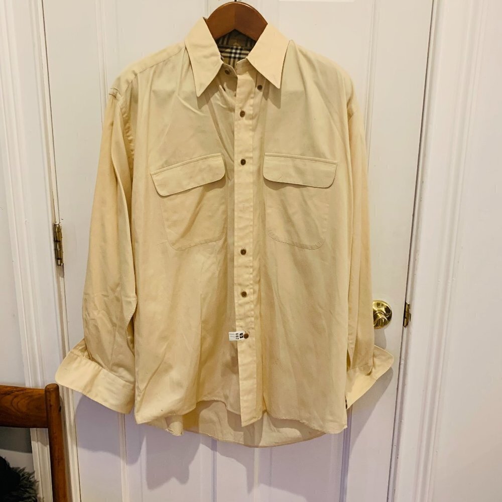 Vintage BURBERRY London Men's Shirt Size Large